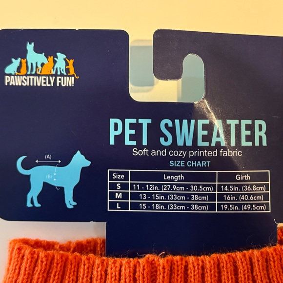 Pup Fluencer Dog Pet Sweater Size Medium - Picture 3 of 3